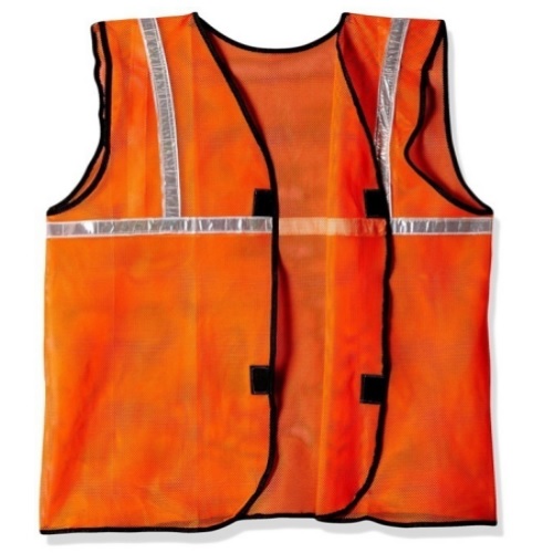 Safari Pro Orange 1 Inch Reflective Safety Jacket, Mesh Type